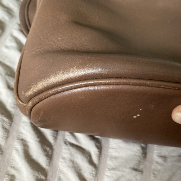 Vintage Coach Fletcher Brown Leather Saddle Bag - Picture 12 of 14